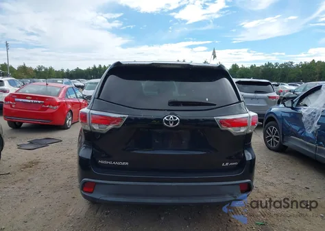 2015 Toyota Highlander Le V6 из США, поврежденный, VIN 5TDBKRFH9FS175728